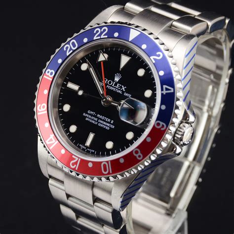 rolex 16710 gmt-master ii pepsi insert david sw|Rolex gmt Pepsi diamond bezel.